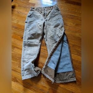 Carhartt Fleece Lined Pants 32x30 USED Vintage